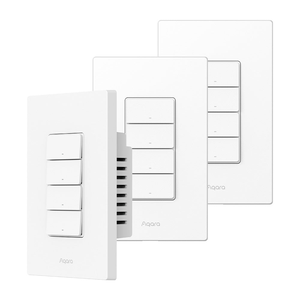 Pack Interruptor de Luz H2 US 4 Botones y 3 Canales Aqara