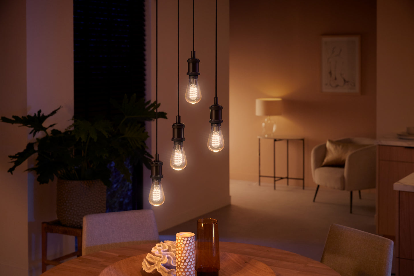 Philips Hue Ampolleta Smart Filamento BT E27 Edison ST64