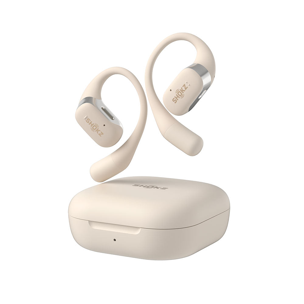 Audífonos Bluetooth Shokz OpenFit Beige – BLU/STORE