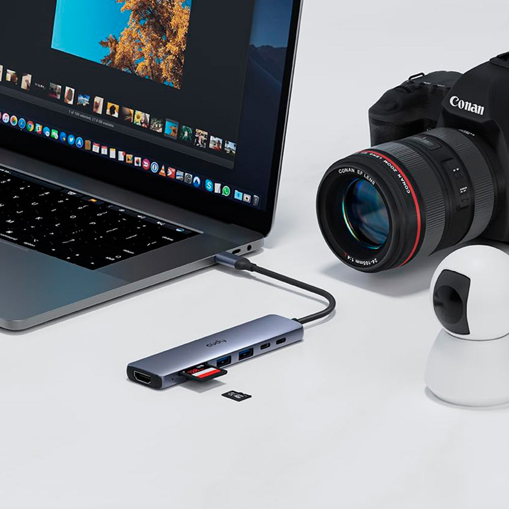 Hub USB C 7 En 1 Adaptador Multipuerto Cudy