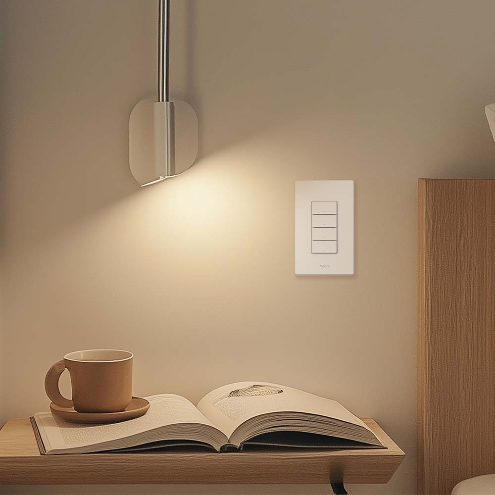 Interruptor de Luz H2 US 4 Botones y 3 Canales Aqara