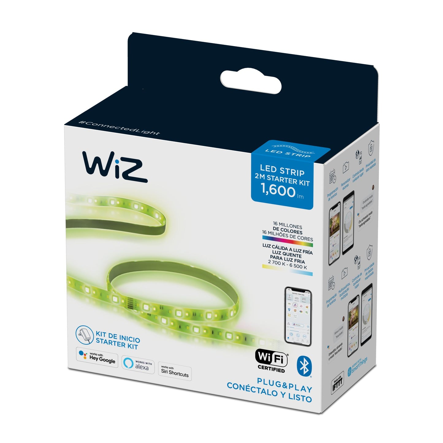 Tira Led Inteligente Base Wiz Rgb 20w 2mts Wifi