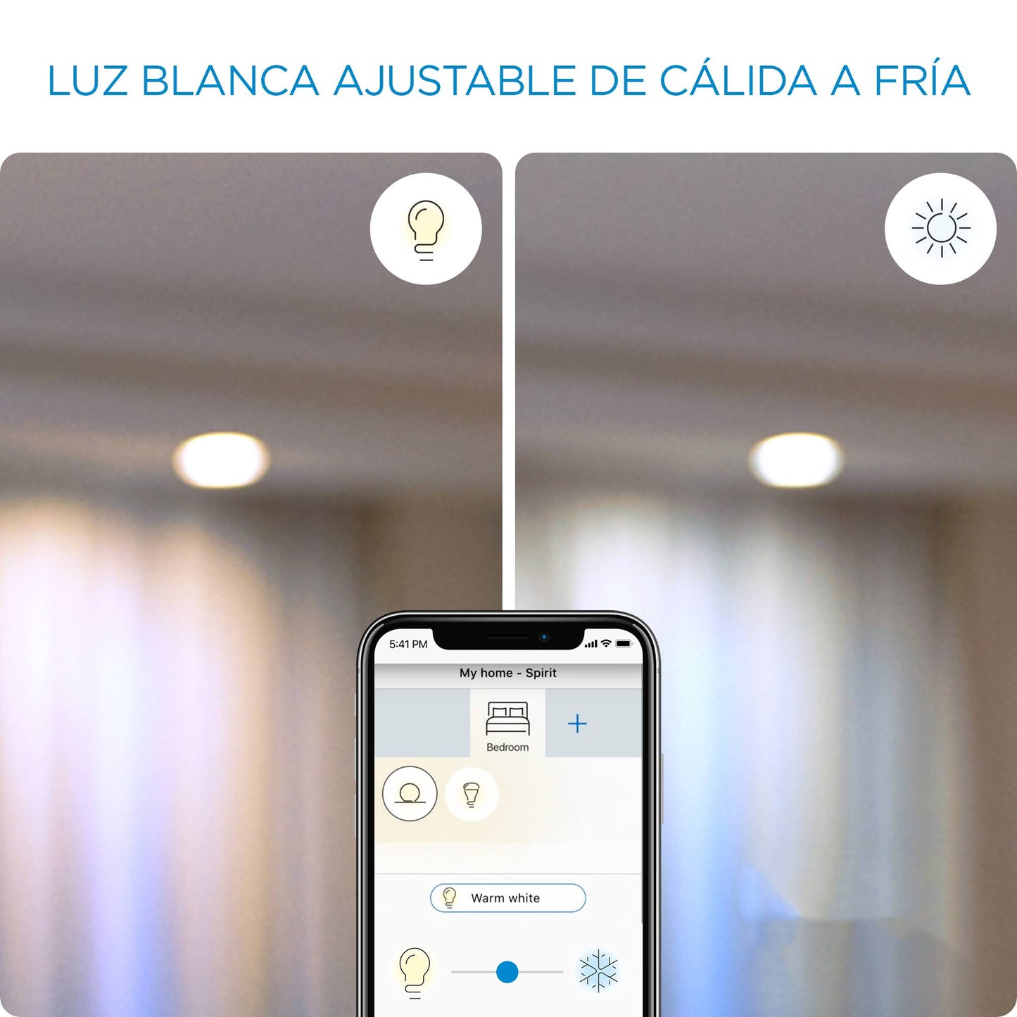 Pack Ampolleta LED Wiz Wifi Luz Calido/fria 4.9w Gu10