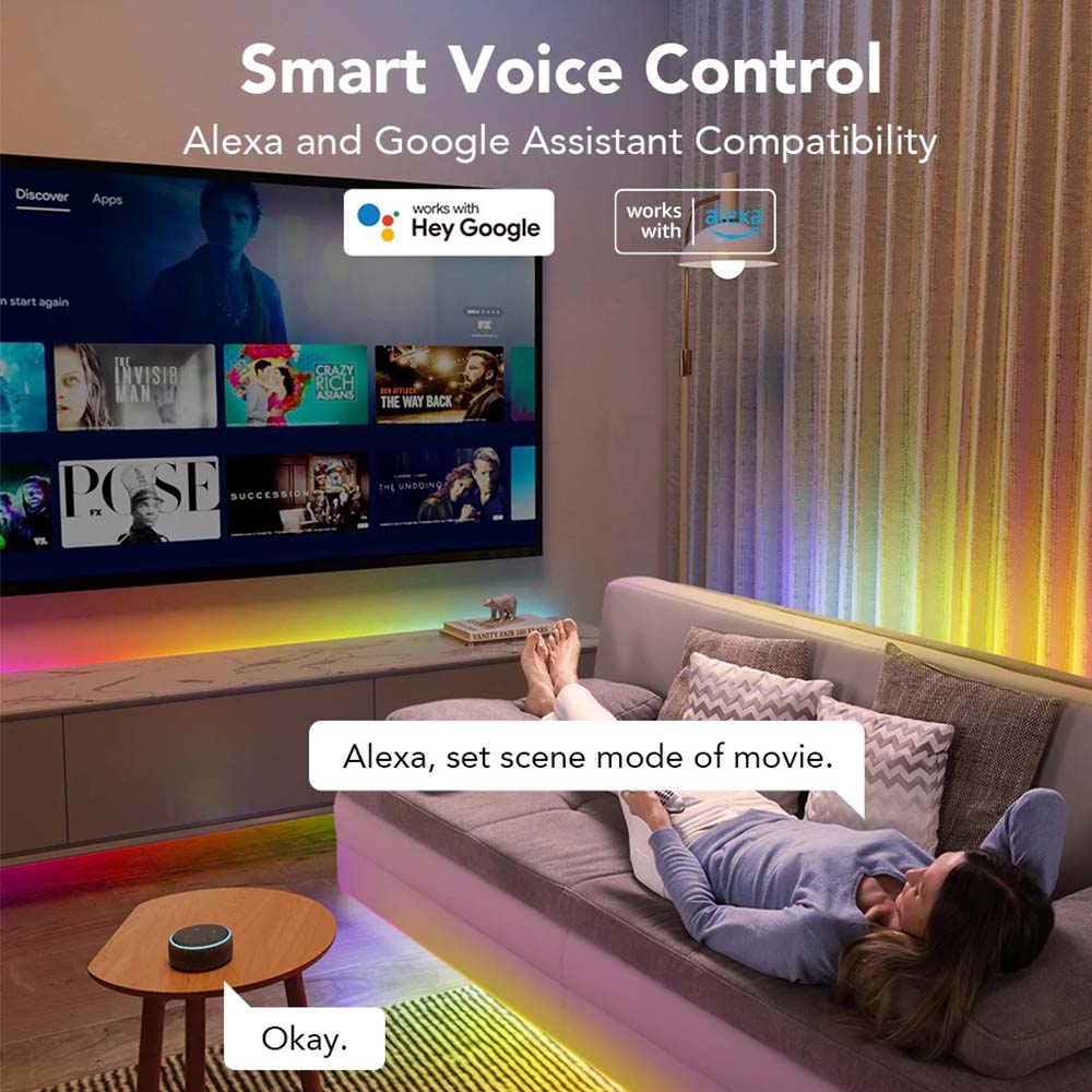 Pack Tira de luces LED Govee RGBIC con revestimiento protector 10 Mts