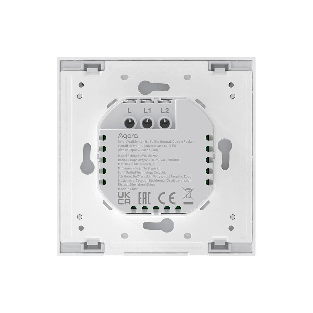 Switch de Pared E1 EU Zigbee Doble Sin Neutro Open Box