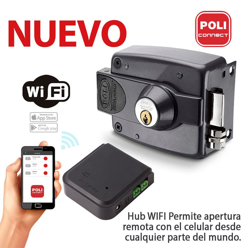 Smart Pack Cerradura Eléctrica 3010 WIFI Poli Connect