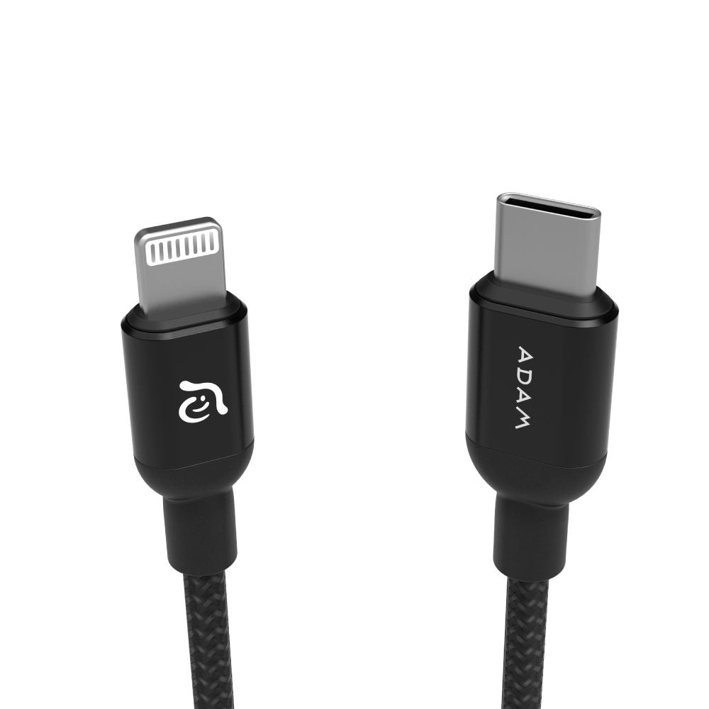 Cable Lightning a USB-C Peak II 20 Adam Elements Negro
