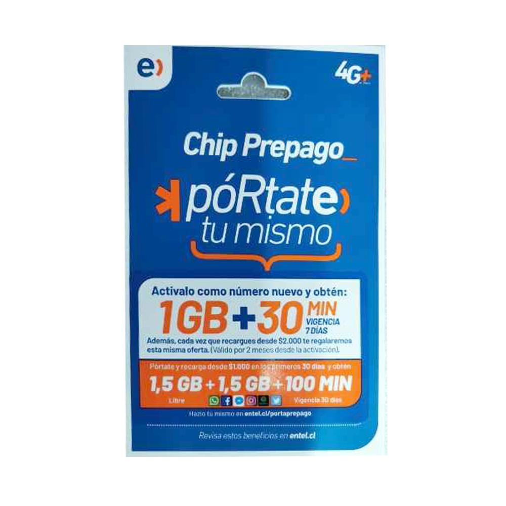 Super Chip Entel Prepago 4G LTE