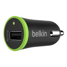 Cargador 12 Volts 2.4 Amp USB Belkin negro