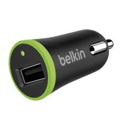 Cargador 12 Volts 2.4 Amp USB Belkin negro