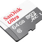 Micro SD Ultra Sandisk 64GB Clase 10