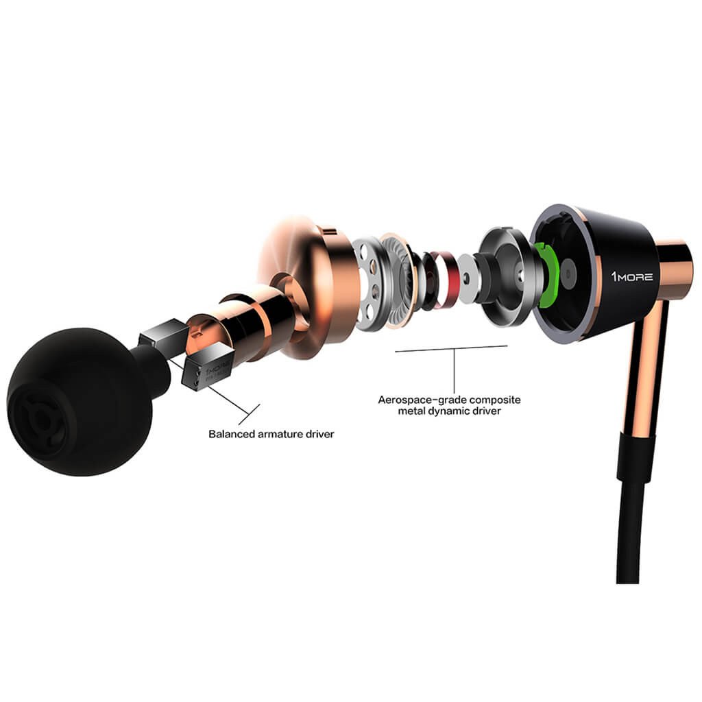 Audífono In-Ear 1More Triple Driver Titanium