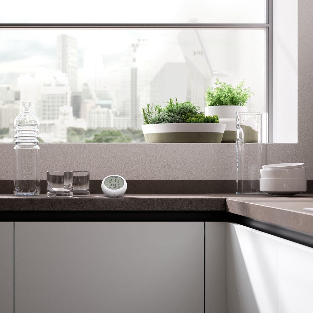 ¡Control inteligente del clima interior con el Sensor de Temperatura y Humedad con Pantalla Sonoff!