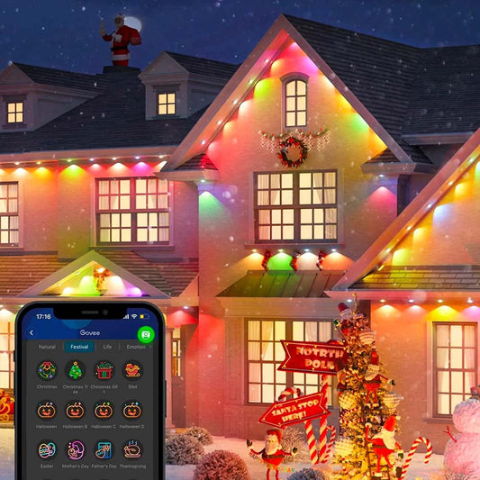 ¡Luces de Exterior Permanente LED RGBIC Govee: Transformando tus Espacios al Aire Libre!