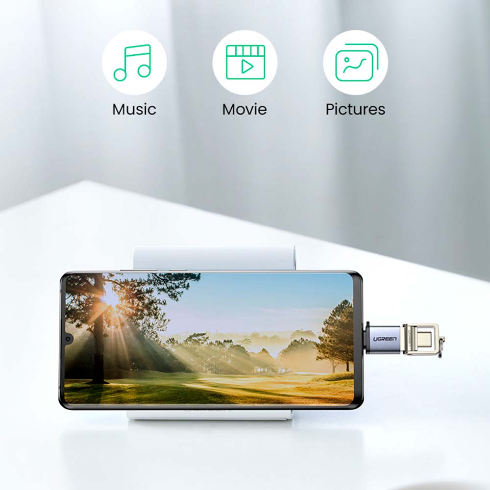 Adaptador OTG US270 UGreen USB C a USB A Silver