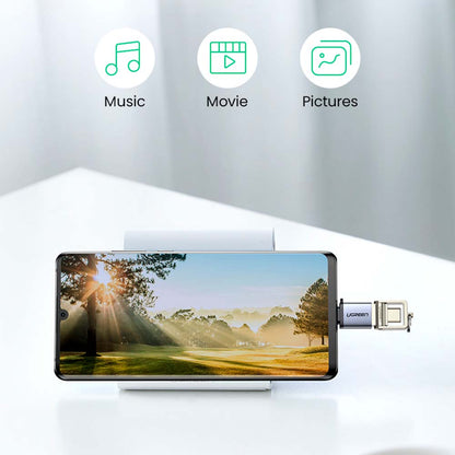 Adaptador OTG US270 UGreen USB C a USB A Silver