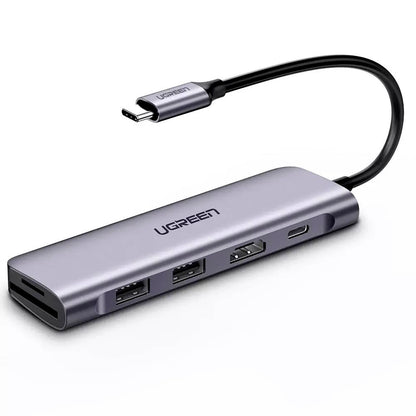 Multipuerto 6 en 1 USB-C con 100W 4K30HZ Ugreen