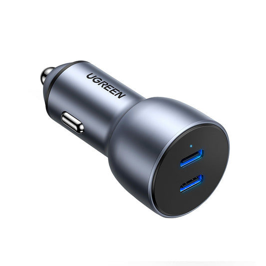 Cargador de Auto Ugreen 2 USB C y Carga Rápida 60W