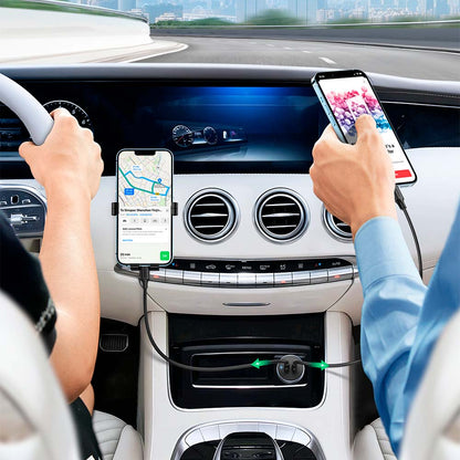 Cargador de Auto Ugreen 2 USB C y Carga Rápida 60W