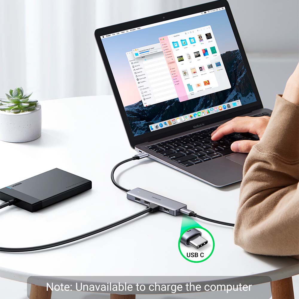 Multipuerto 4 en 1 USB-C de 5Gbps Ugreen