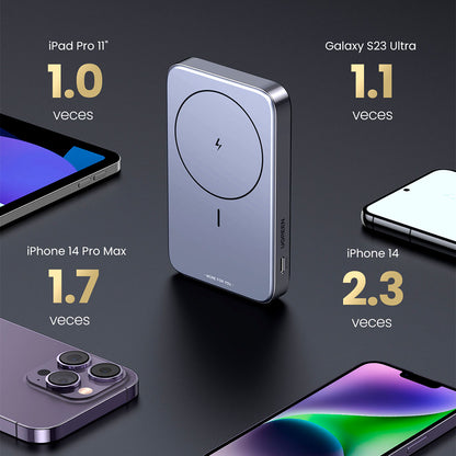 Powerbank Ugreen Magnética Portátil 10000 mAh 20W PB206