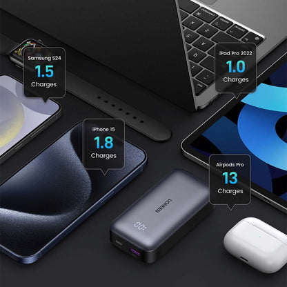 Powerbank Ugreen 10000 mAh con Pantalla y Quick Charging 30W