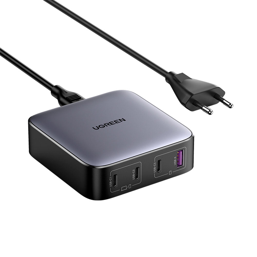 Cargador para escritorio Ugreen 100W con 1 USB A y 3 USB C