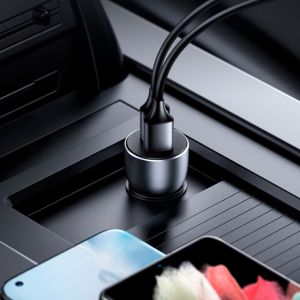 Cargador de Auto Ugreen 2 USB A con carga rápida 36W