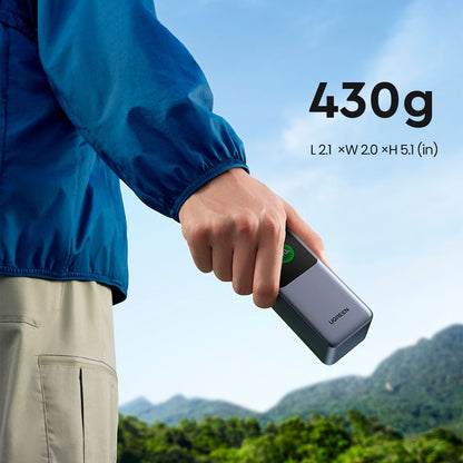 Powerbank Ugreen de 20000 mAh 130W con 2 USB C y 1 USB A