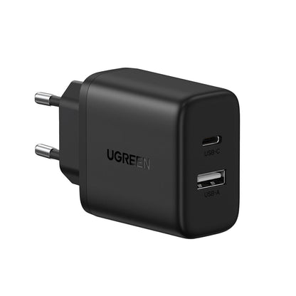 Cargador Fast Charge X227 Ugreen de 20W con 2 puertos