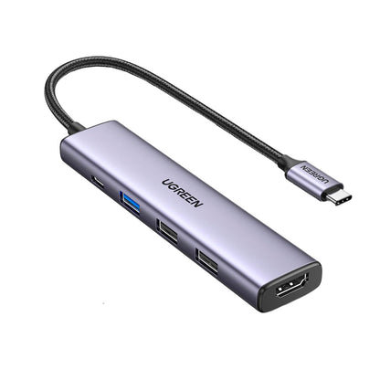 Multipuerto 5 en 1 USB-C con 100W 4K30HZ Ugreen - imagen 1