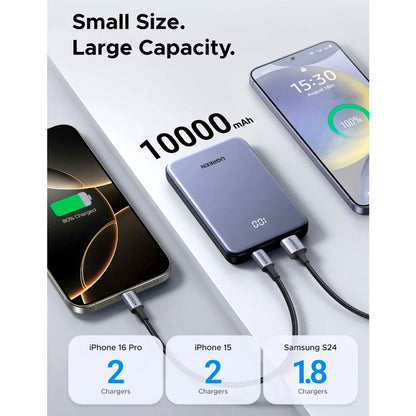 Powerbank Ugreen 10000 mAh PD 20W con USB C y USB A