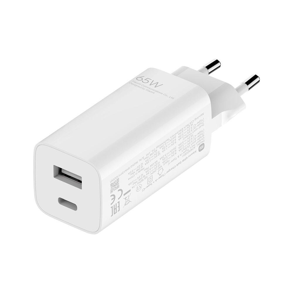 Cargador Rápido Xiaomi Mi 65W GaN Charger (Type-A + Type-C)