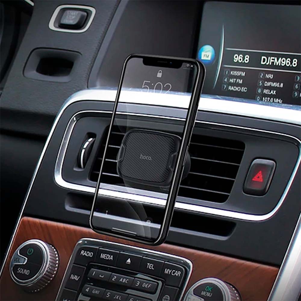 Soporte Magnético para Auto Hoco CA65 en Rejilla – Negro