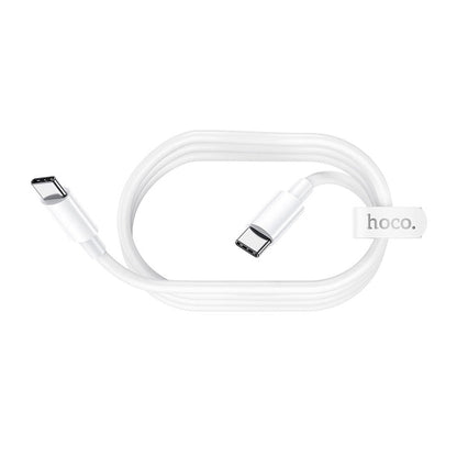 Cable de Carga Hoco X51 High Power 100W de 2M USB-C a USB-C – Blanco