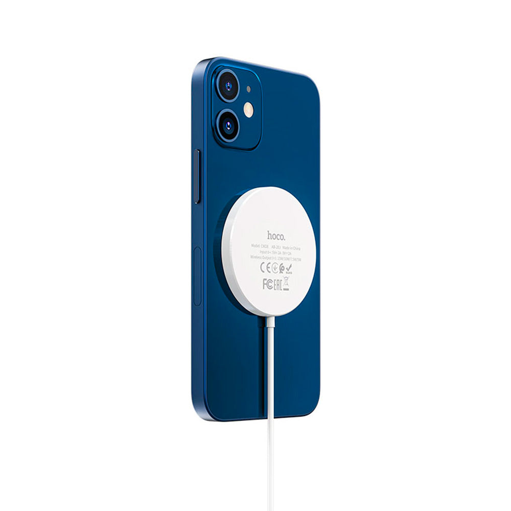 Cargador Inalámbrico Magnético CW28 de 15W – Blanco