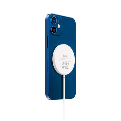 Cargador Inalámbrico Magnético CW28 de 15W – Blanco