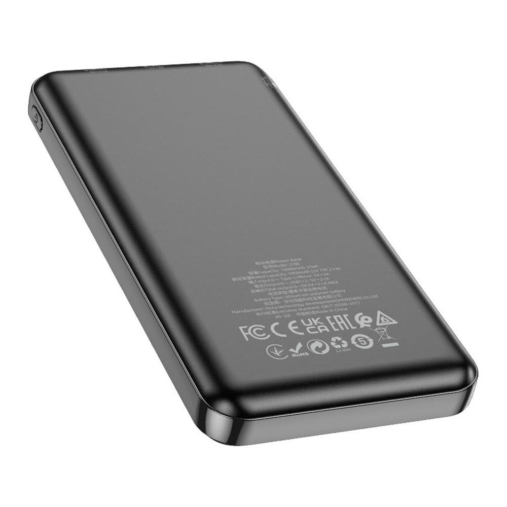 Batería Externa Portátil Hoco J100 de 10000mAh – Negro