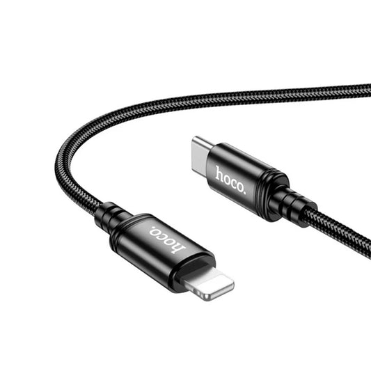 Cable Hoco X89 Wind PD a Lightning de 1M – Negro