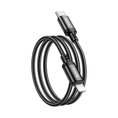 Cable Hoco X89 Wind PD a Lightning de 1M – Negro