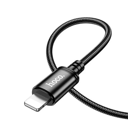 Cable Hoco X89 Wind PD a Lightning de 1M – Negro