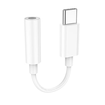 Adaptador Audio Hoco LS35 USB-C a 3.5mm – Blanco