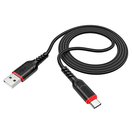 Cable Hoco X59 Victory USB a USB-C 2M– Negro