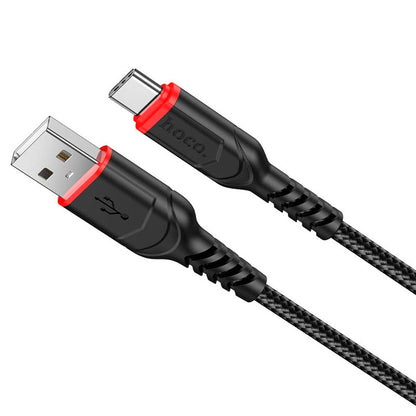 Cable Hoco X59 Victory USB a USB-C 2M– Negro