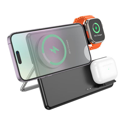 Cargador Hoco 3 en 1 CQ1 Geek para Apple – Negro