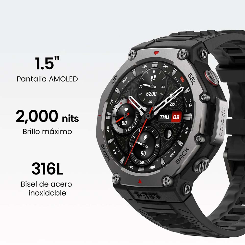 Reloj Inteligente T-Rex 3 Onyx Amazfit