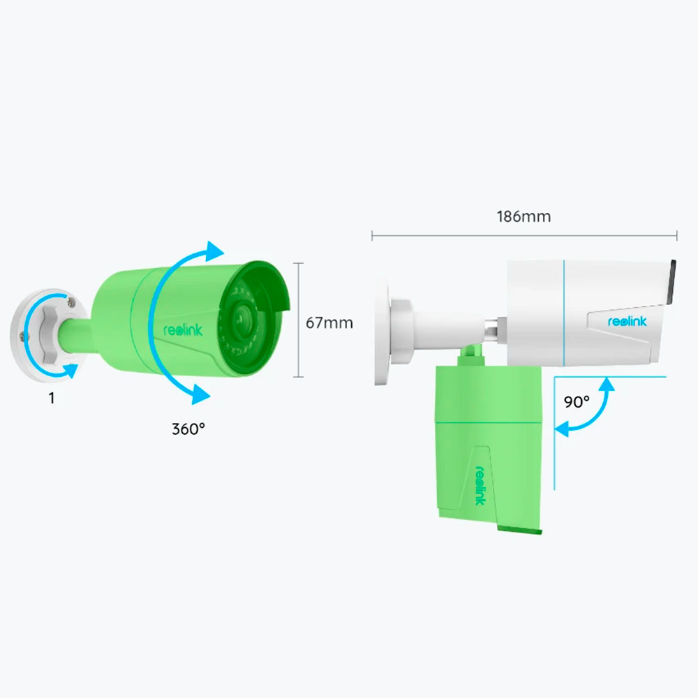 Cámara de Seguridad Exterior IP PoE RLC-510A Open Box