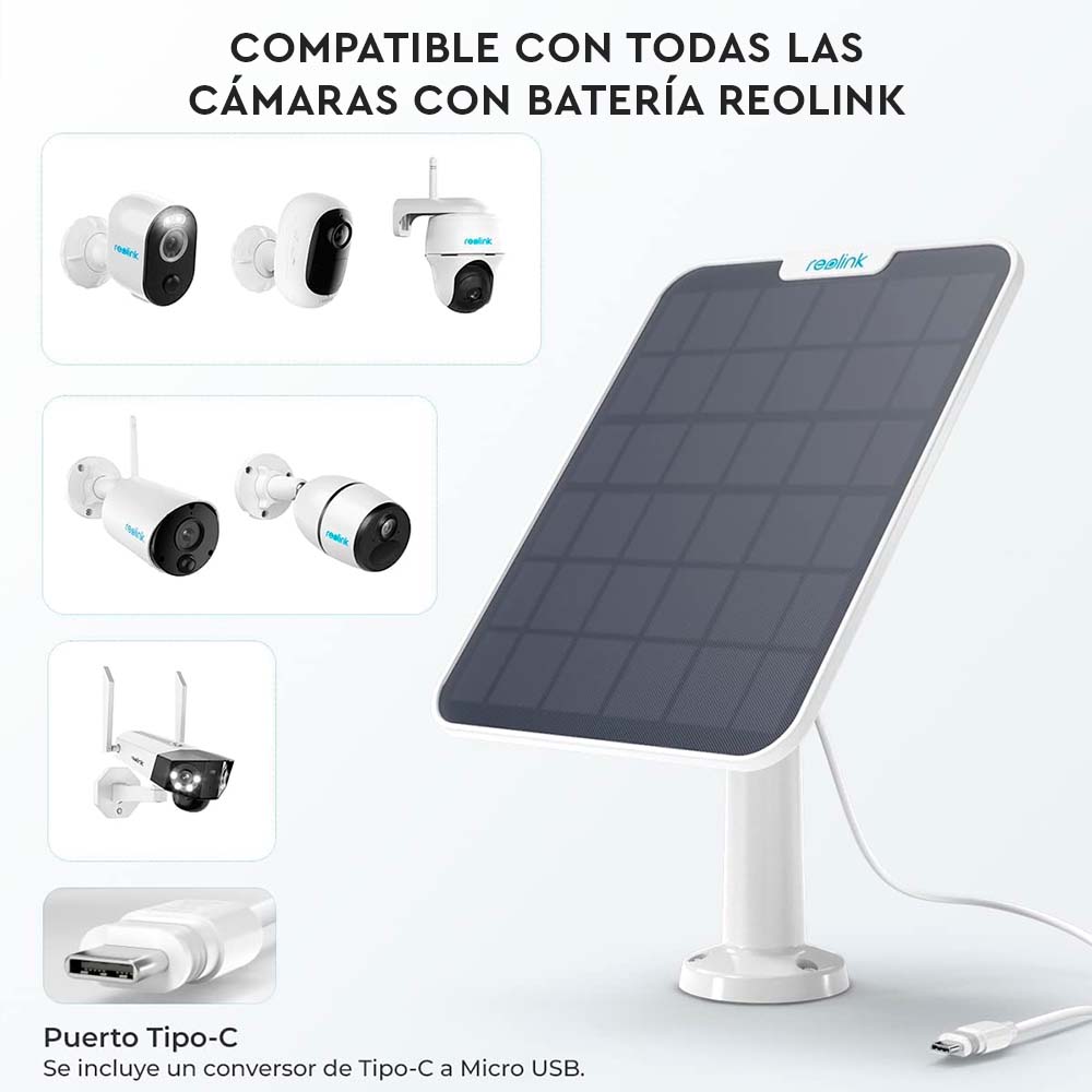 Panel Solar 2 Reolink 5,8w Open Box