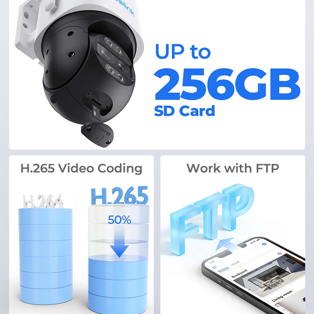 Cámara de Seguridad Track Mix 4K WiFi 6 Reolink