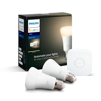 Kit Philips Hue White 2 Ampolletas Led + Bridge